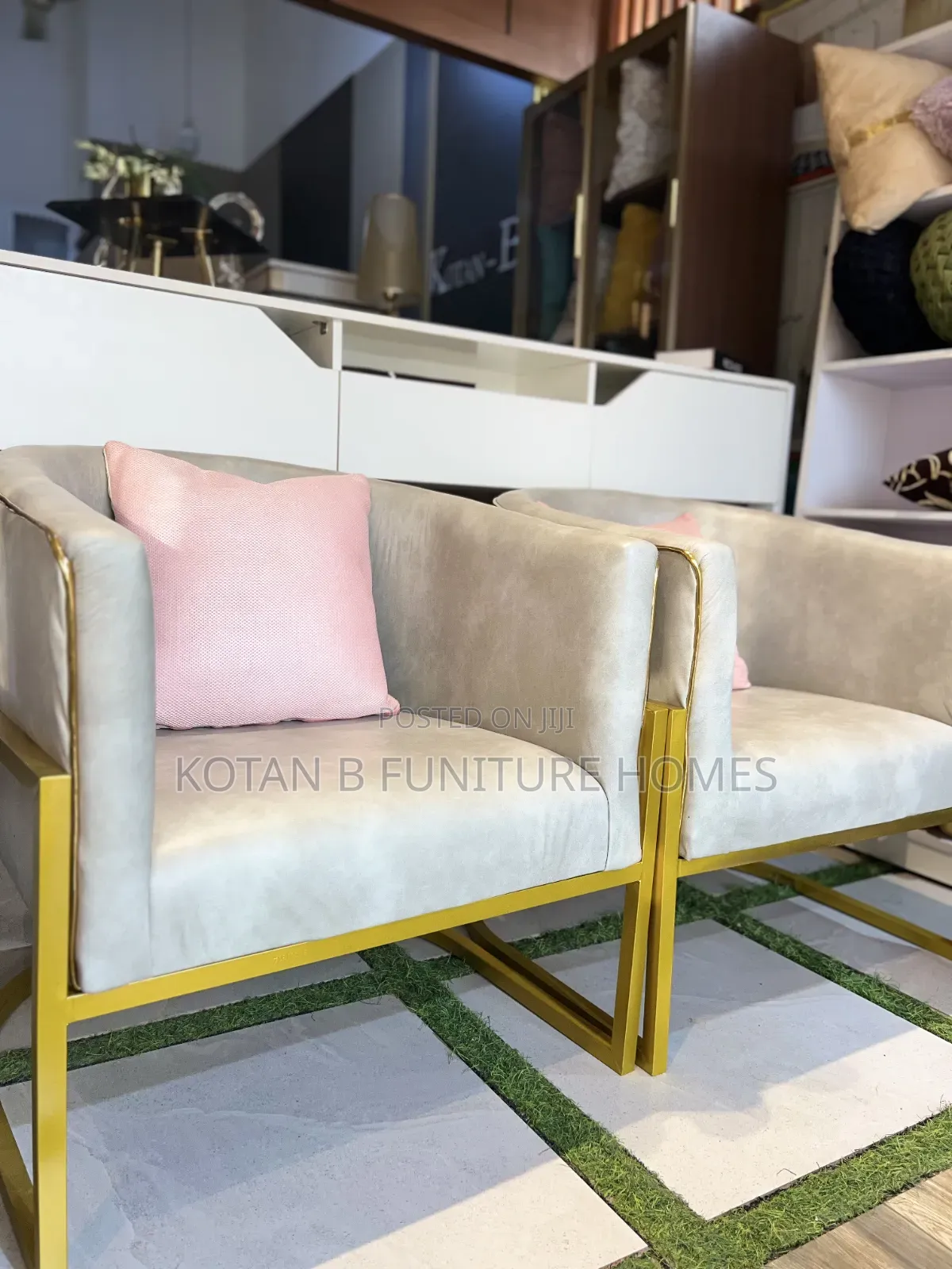 Luxe Gold Accent Chair