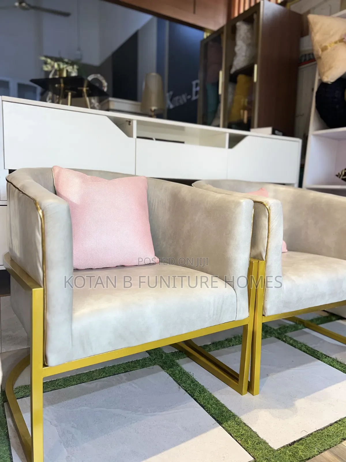 Luxe Gold Accent Chair