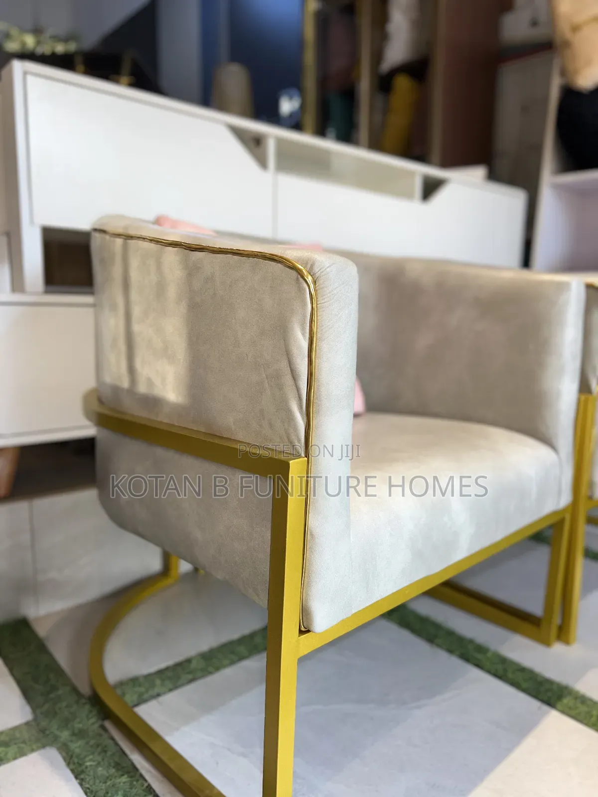 Luxe Gold Accent Chair