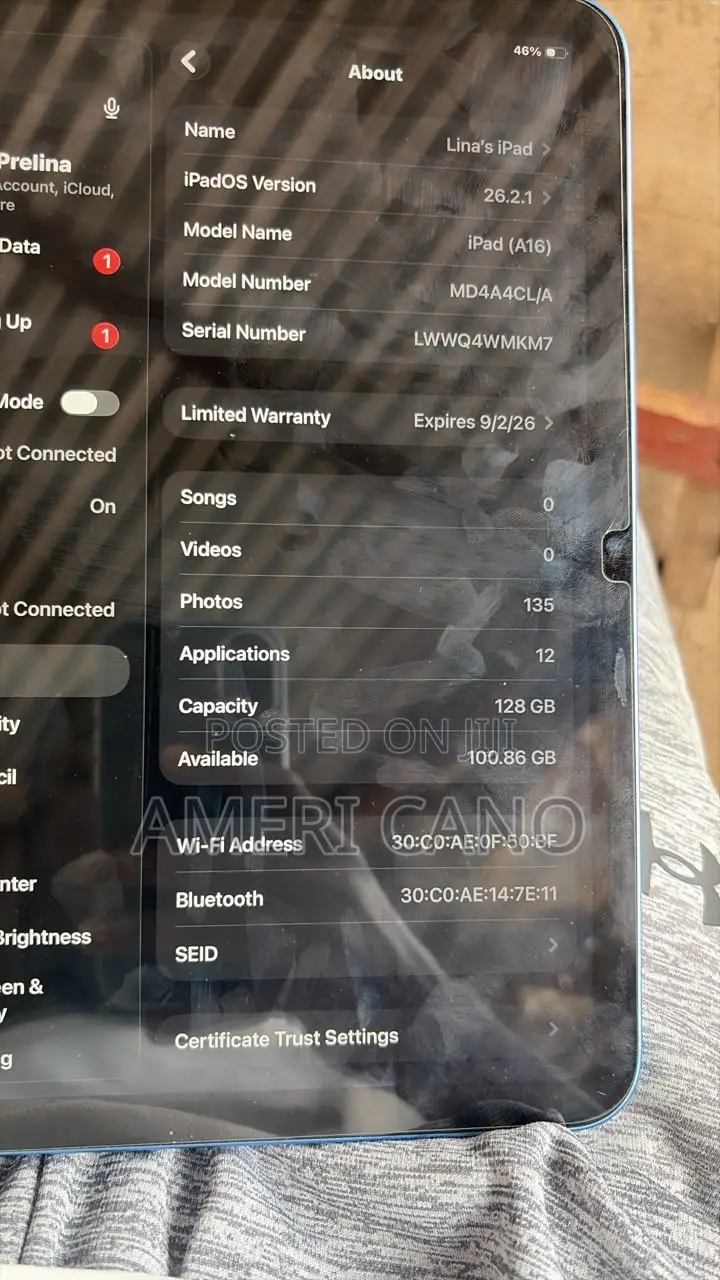 Apple iPad Air (2020) Wi-Fi 128 GB Blue