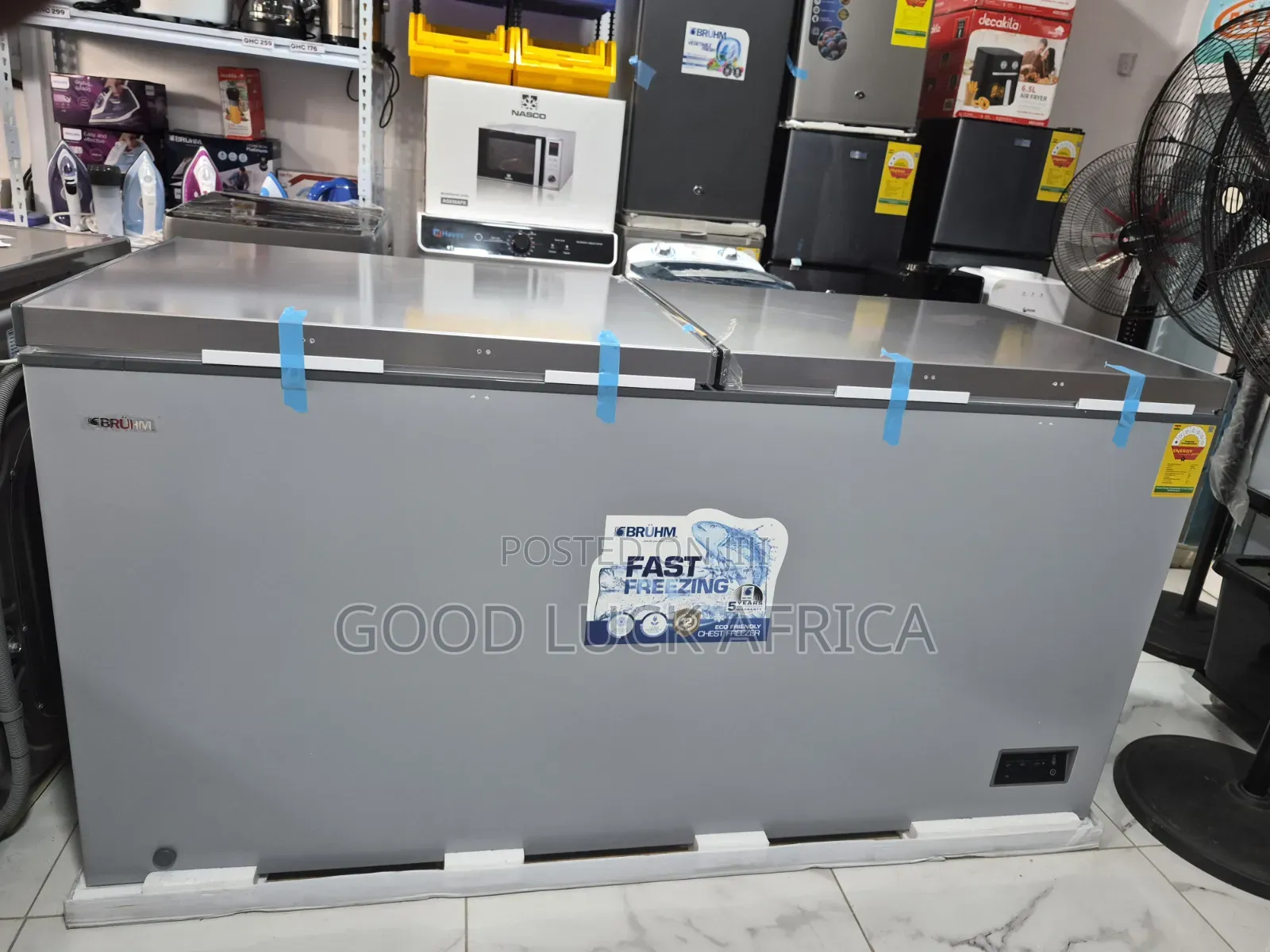 Bruhm 508LTRS Double Door Chest Freezer BCD-510E