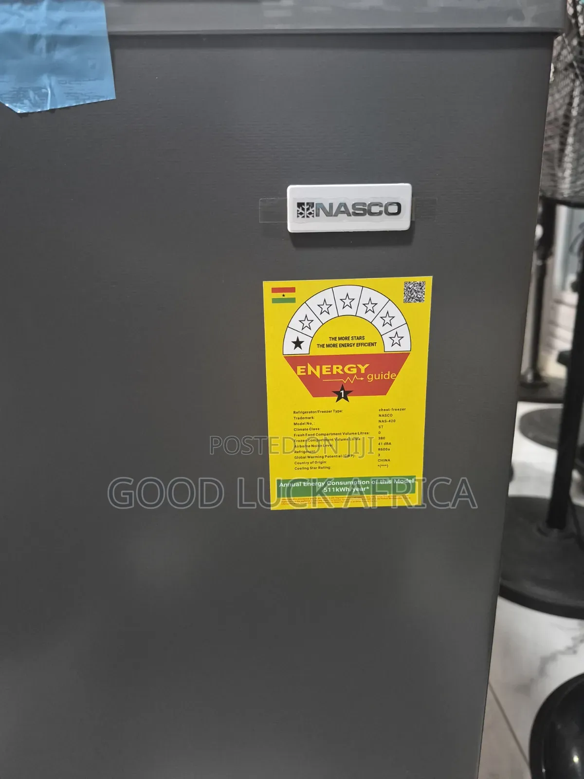 Nasco 380ltrs Chest Freezer- NAS-420