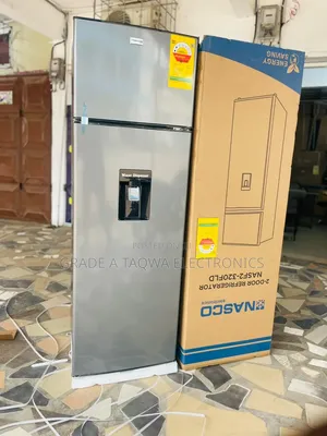 Silver-Coloured Model Nasco 280-Litre 2-Door Top-Mount Refrigerator