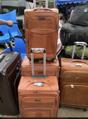 Leather Traveling Bag 3 Sets