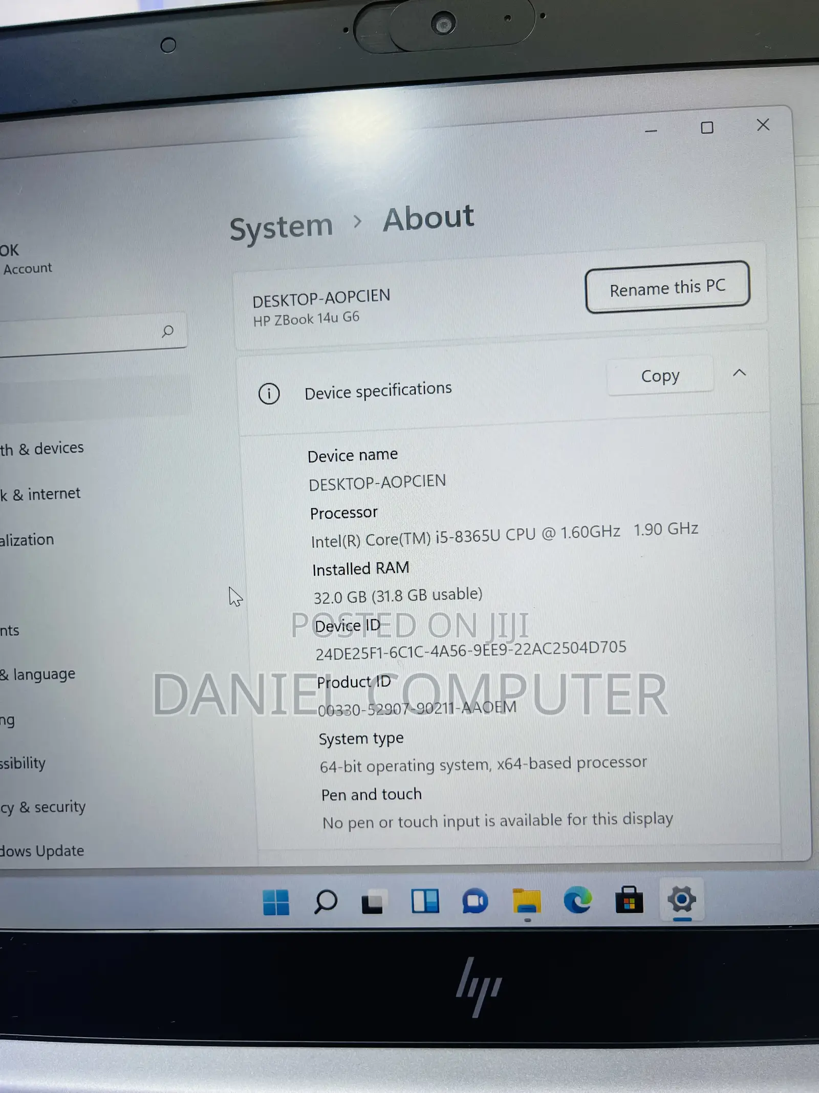 Laptop HP ZBook 14u G6 16GB Intel Core i5 SSD 512GB