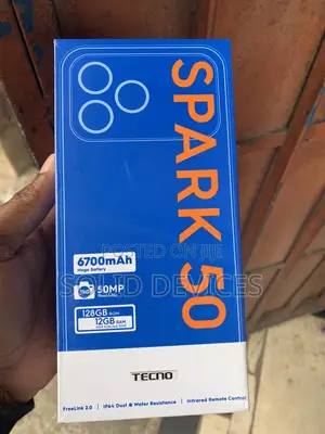 New Tecno Spark 50 128 GB Black