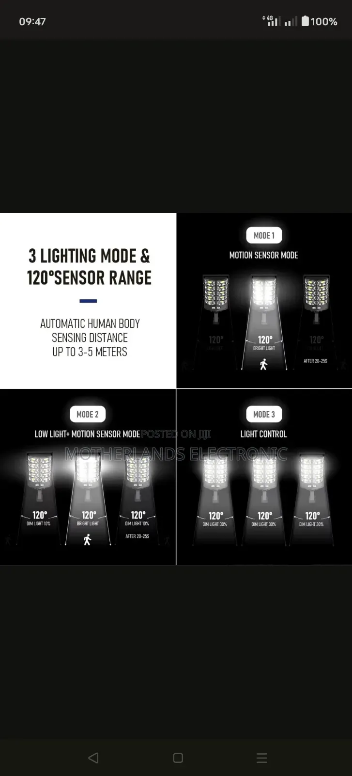 200w Motion Solar Light