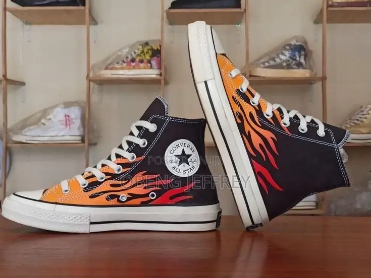 Original Converse Chuck 70 Archival Flame Print High/Low