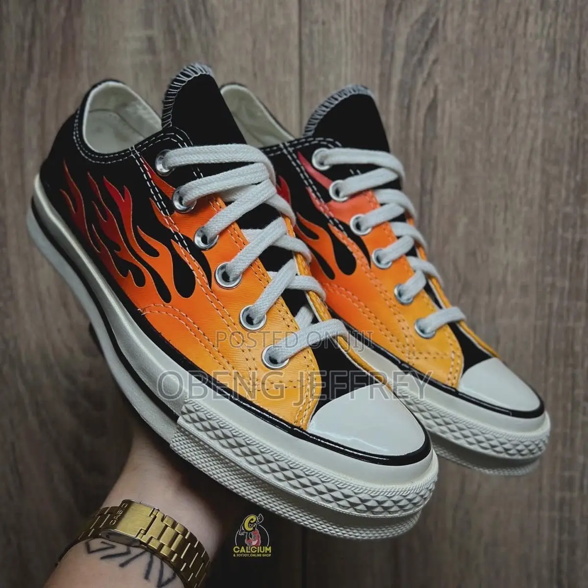 Original Converse Chuck 70 Archival Flame Print High/Low