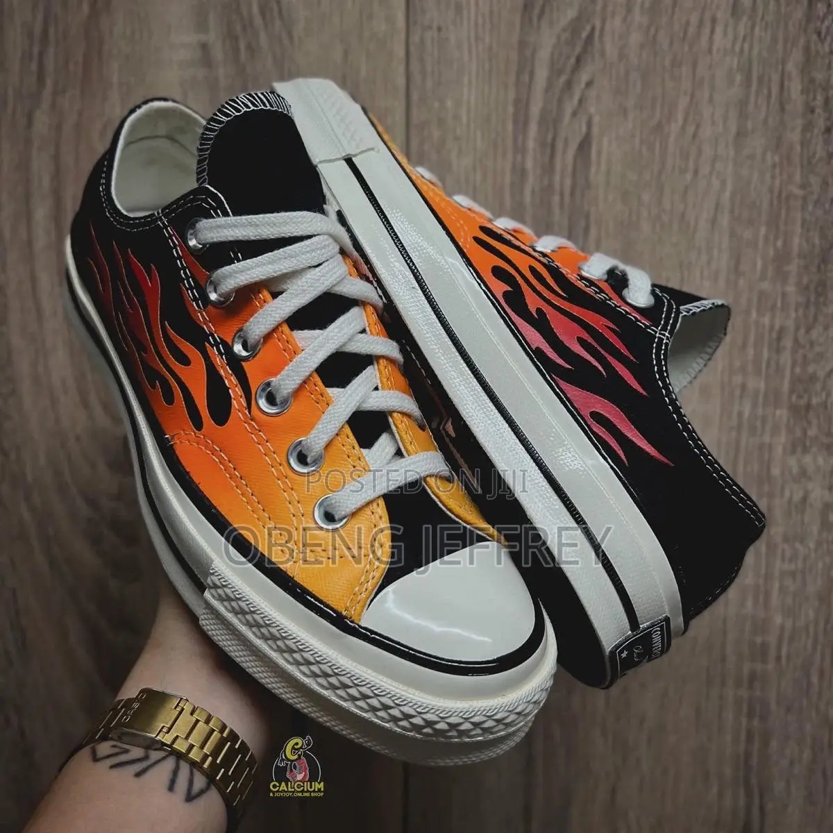 Original Converse Chuck 70 Archival Flame Print High/Low