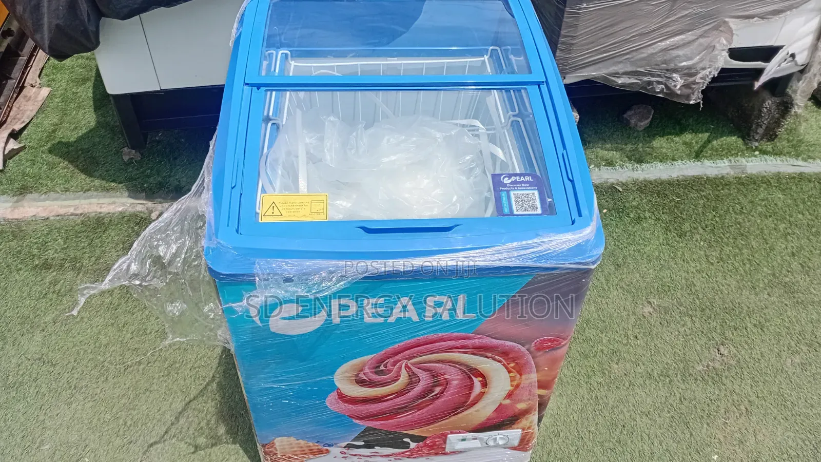 Pearl Ice Cream Display Freezer – Commercial Glass Top Freezer