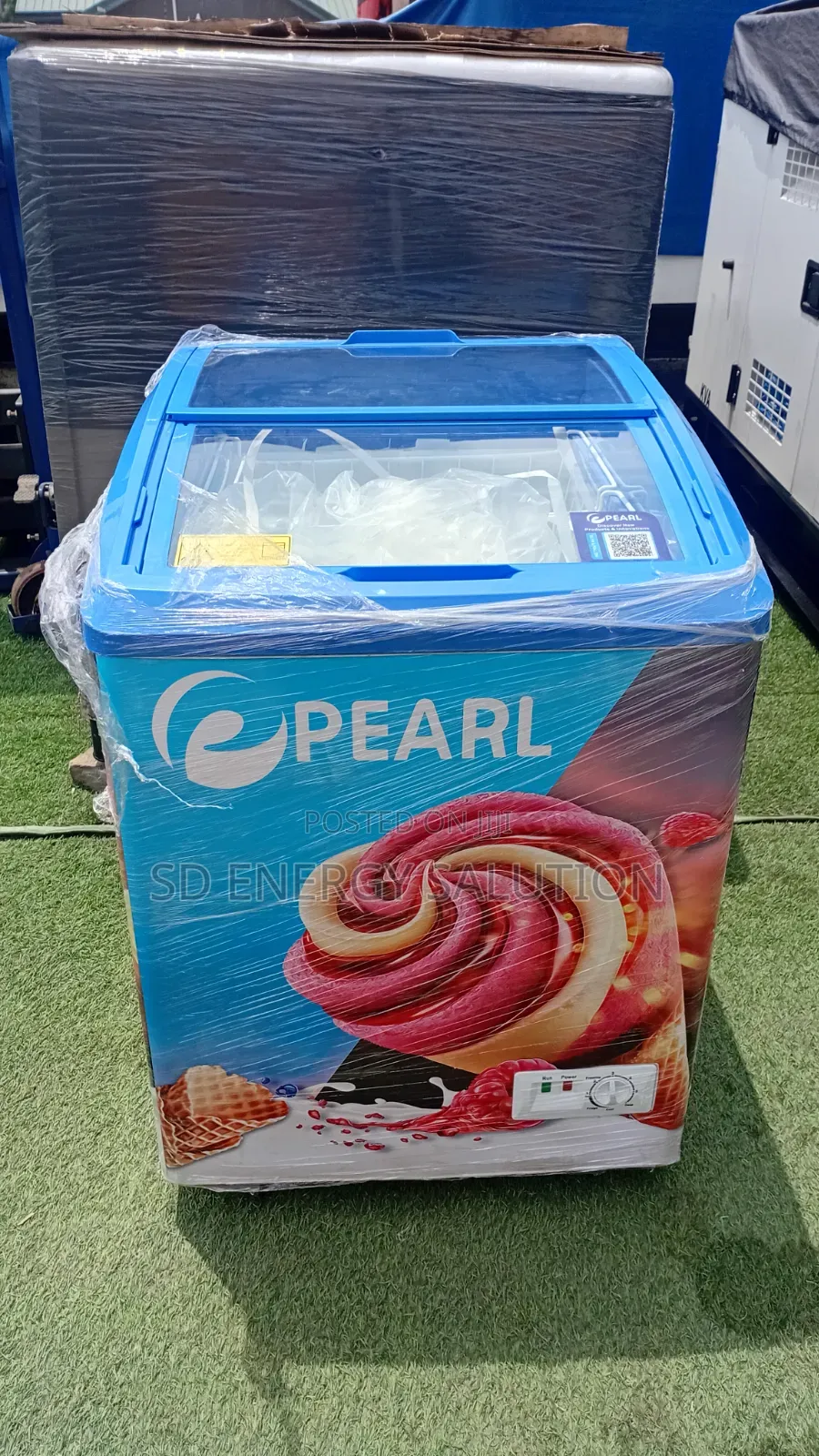 Pearl Sliding Glass Ice Cream Display Freezer