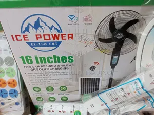 Solar and Rechargeable Fan
