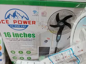Solar and Rechargeable Fan