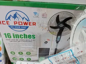 Solar and Rechargeable Fan