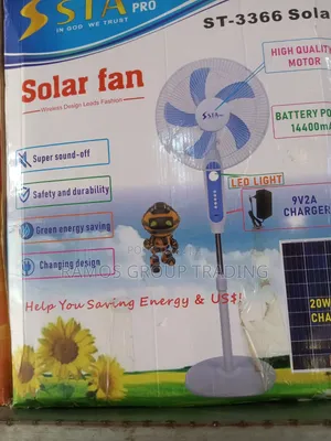 Solar Rechargeable Fan