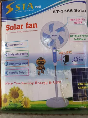 Solar Rechargeable Fan