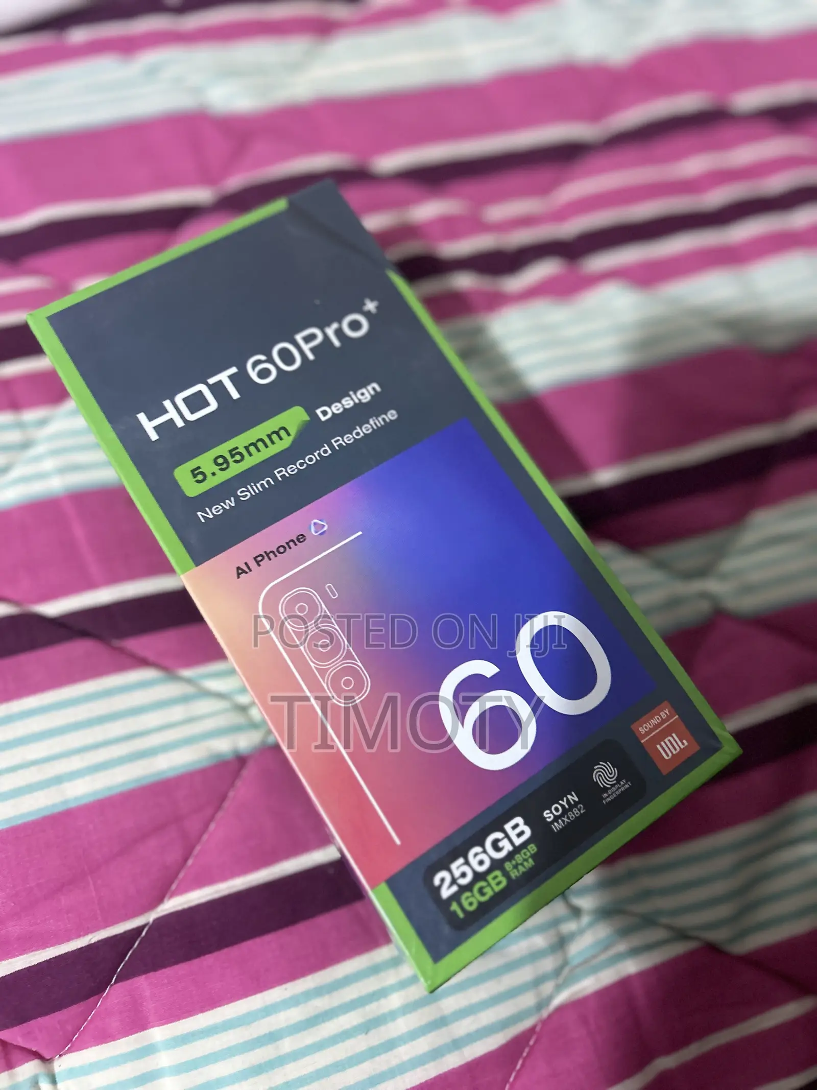 New Infinix Hot 60 Pro+ 256 GB Black