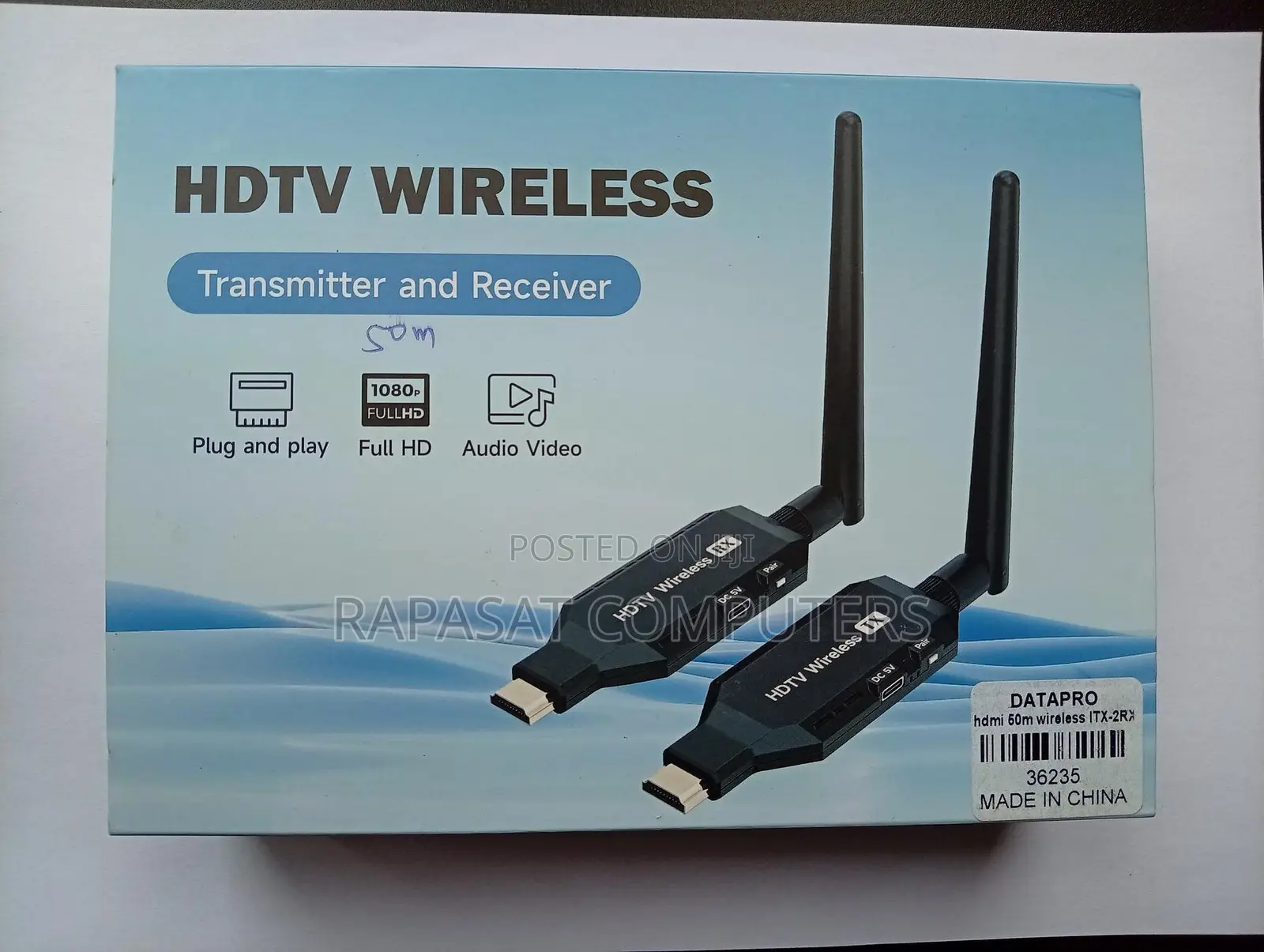 Hdmi Wireless Extender 50 Meters 1tx-2rx