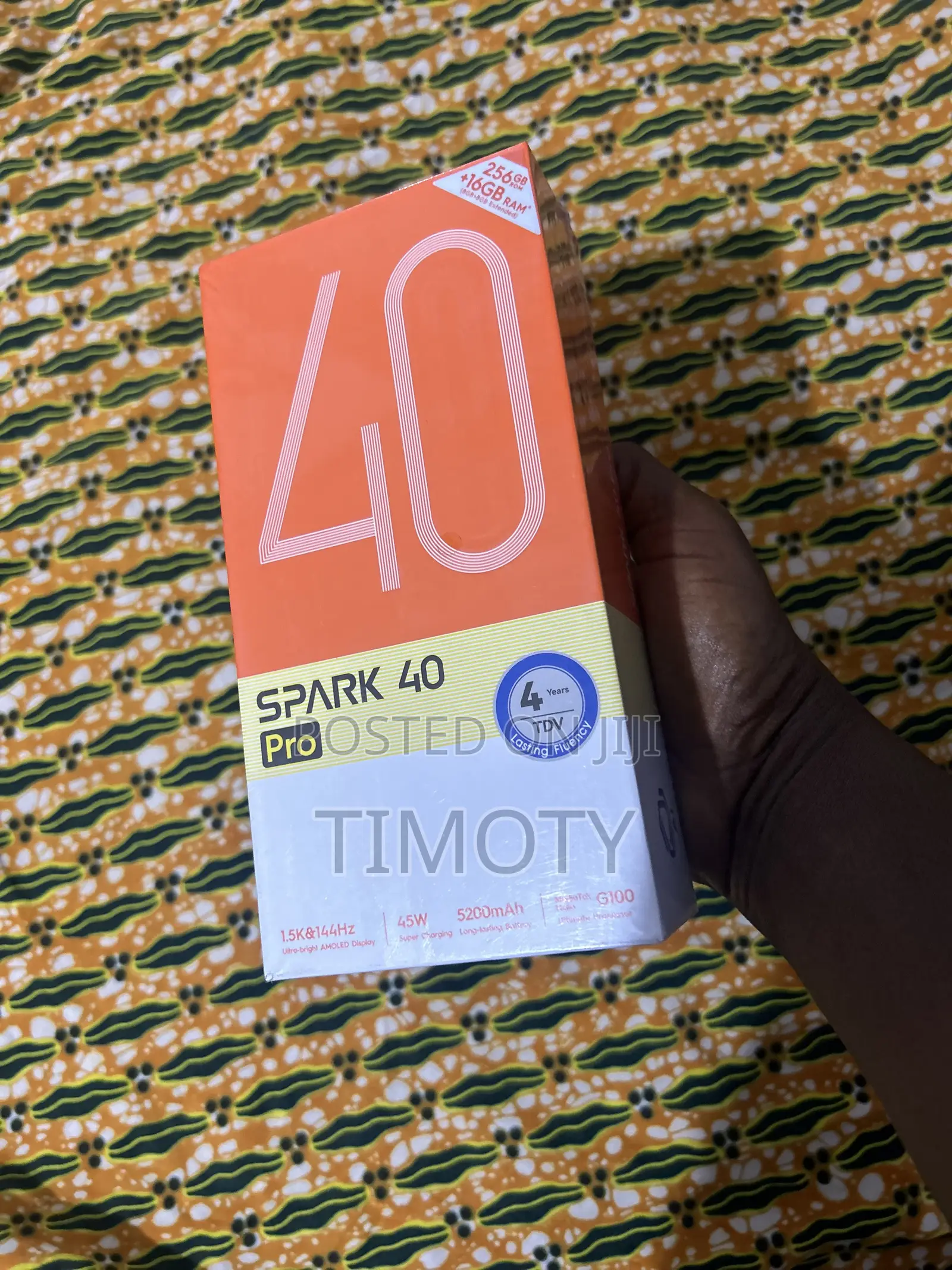New Tecno Spark 40 Pro 256 GB Black