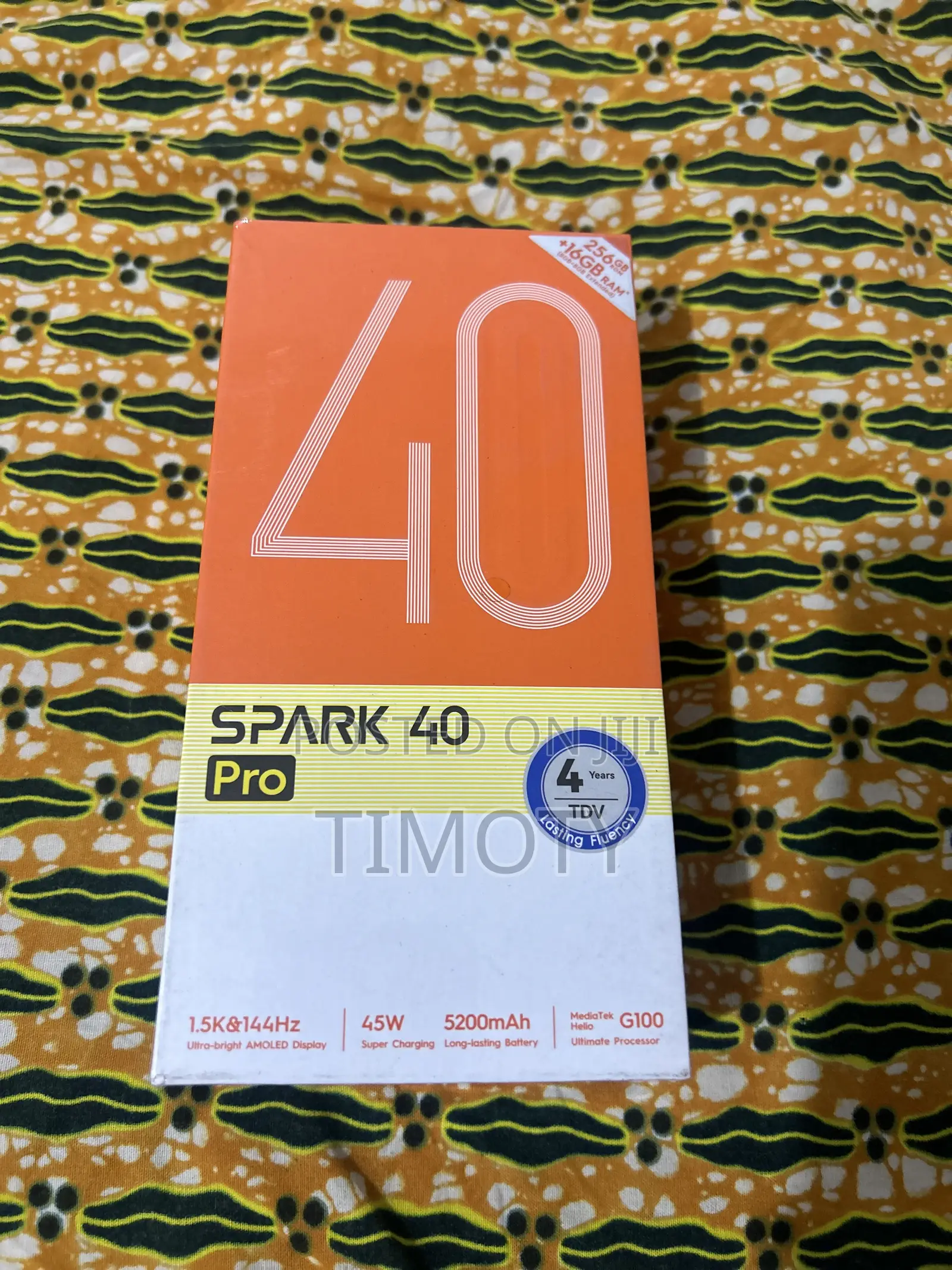 New Tecno Spark 40 Pro 256 GB Black