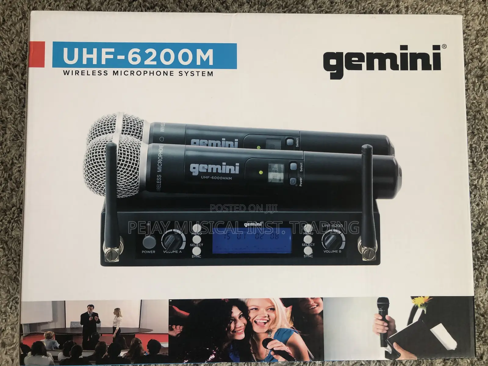 Gemini UHF-6200M Wireless Microphone System
