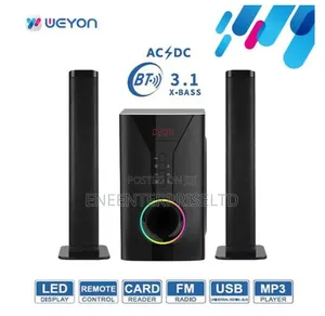 WEYON Home Theater Audio - 3.1 Channel - Realistic3D Sound- Subwoofer