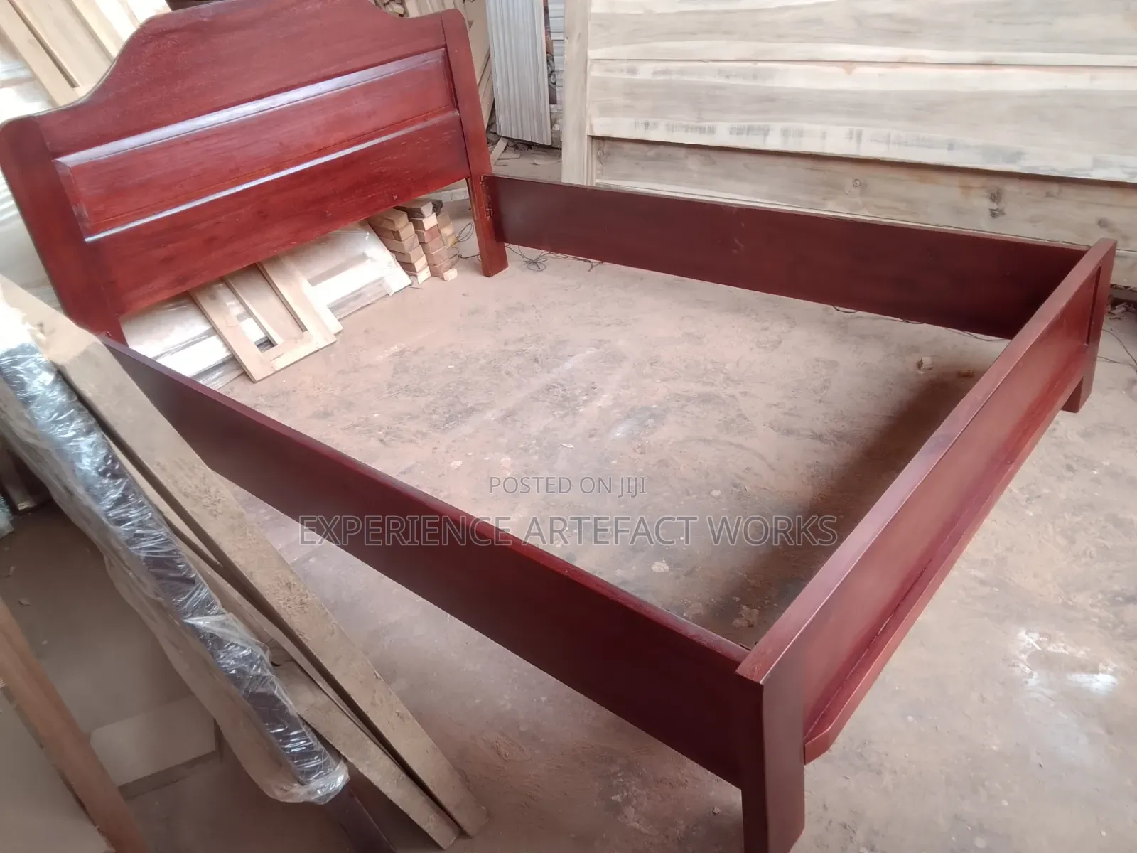 Stained Double Bed