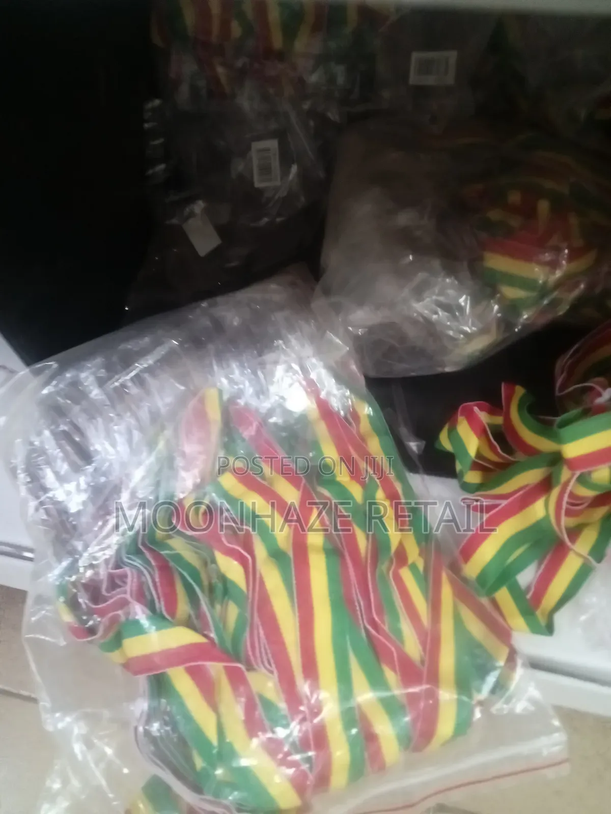 Premium Award Medals (Gold, Silver, Bronze) With Ghana Flag Ribbon