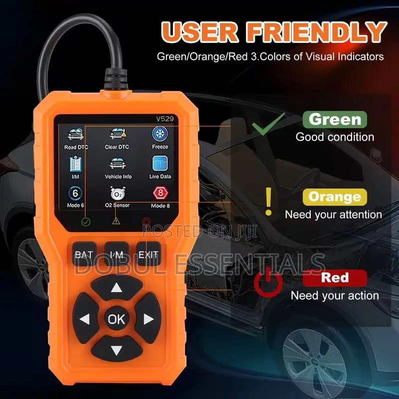 V529 OBD2 Car Fault Scanner for Cars From 1996 Upwards