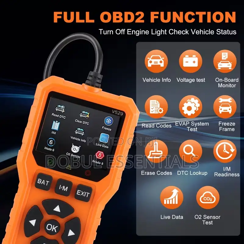 V529 OBD2 Car Fault Scanner for Cars From 1996 Upwards