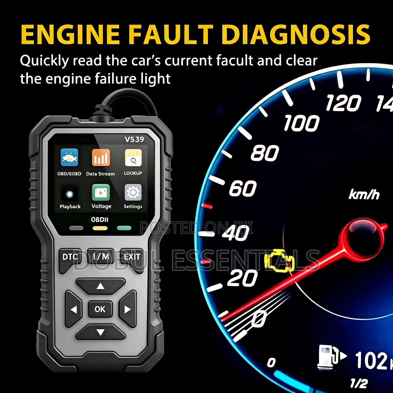 V539 OBD2 Car Fault Scanner From Cars From 1996 Up to Date