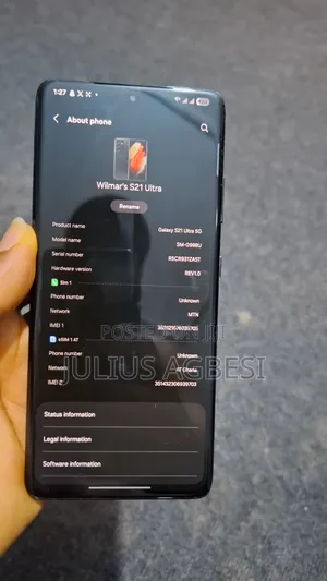 Samsung Galaxy S21 Ultra 5G 128 GB Black