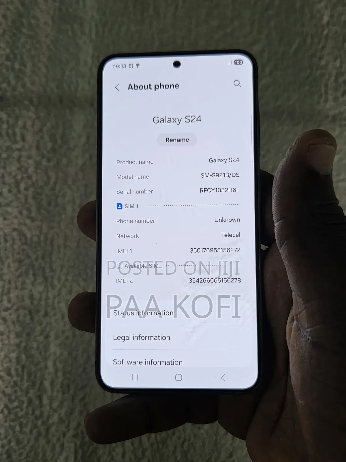 Samsung Galaxy S24 256 GB Gray