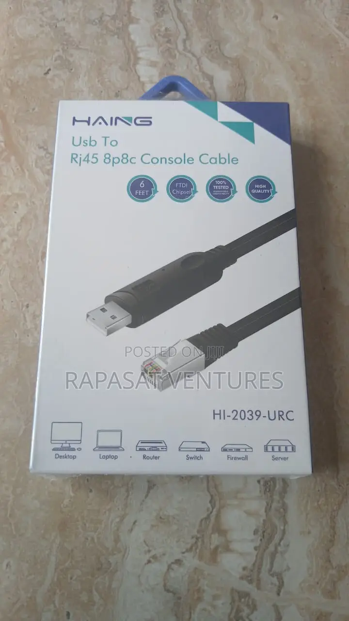 USB 2.0 to Rj45 Male Console Cable Haing Hi-2039