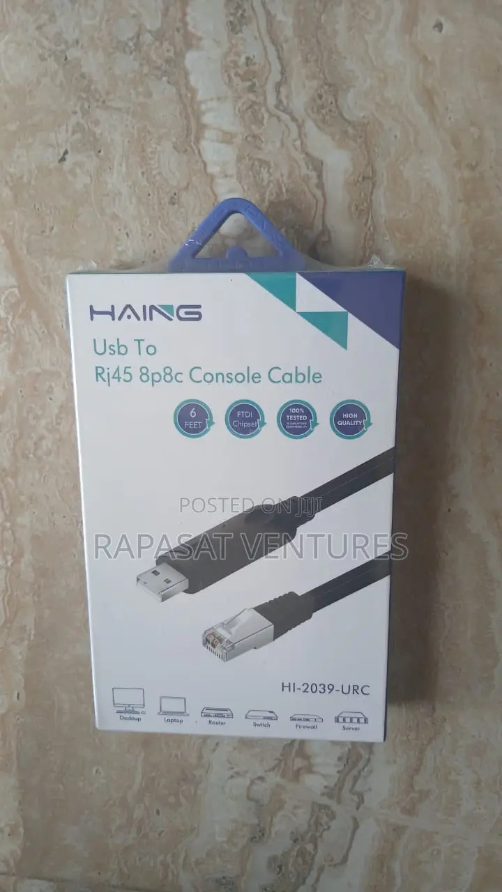 USB 2.0 to Rj45 Male Console Cable Haing Hi-2039