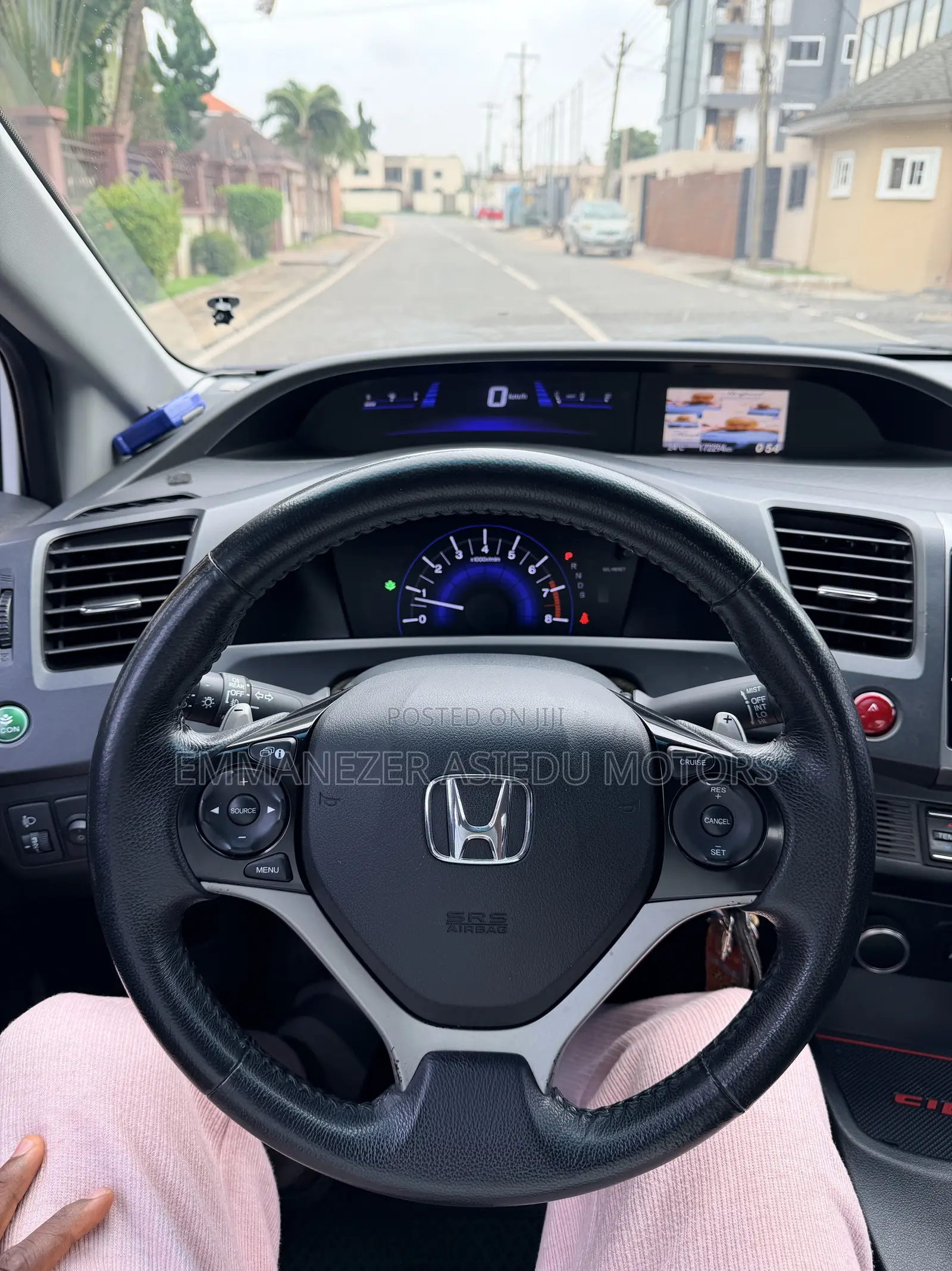 Honda Civic EX-L 4dr Sedan w/Nav (1.8L 4cyl CVT) 2014 Pearl