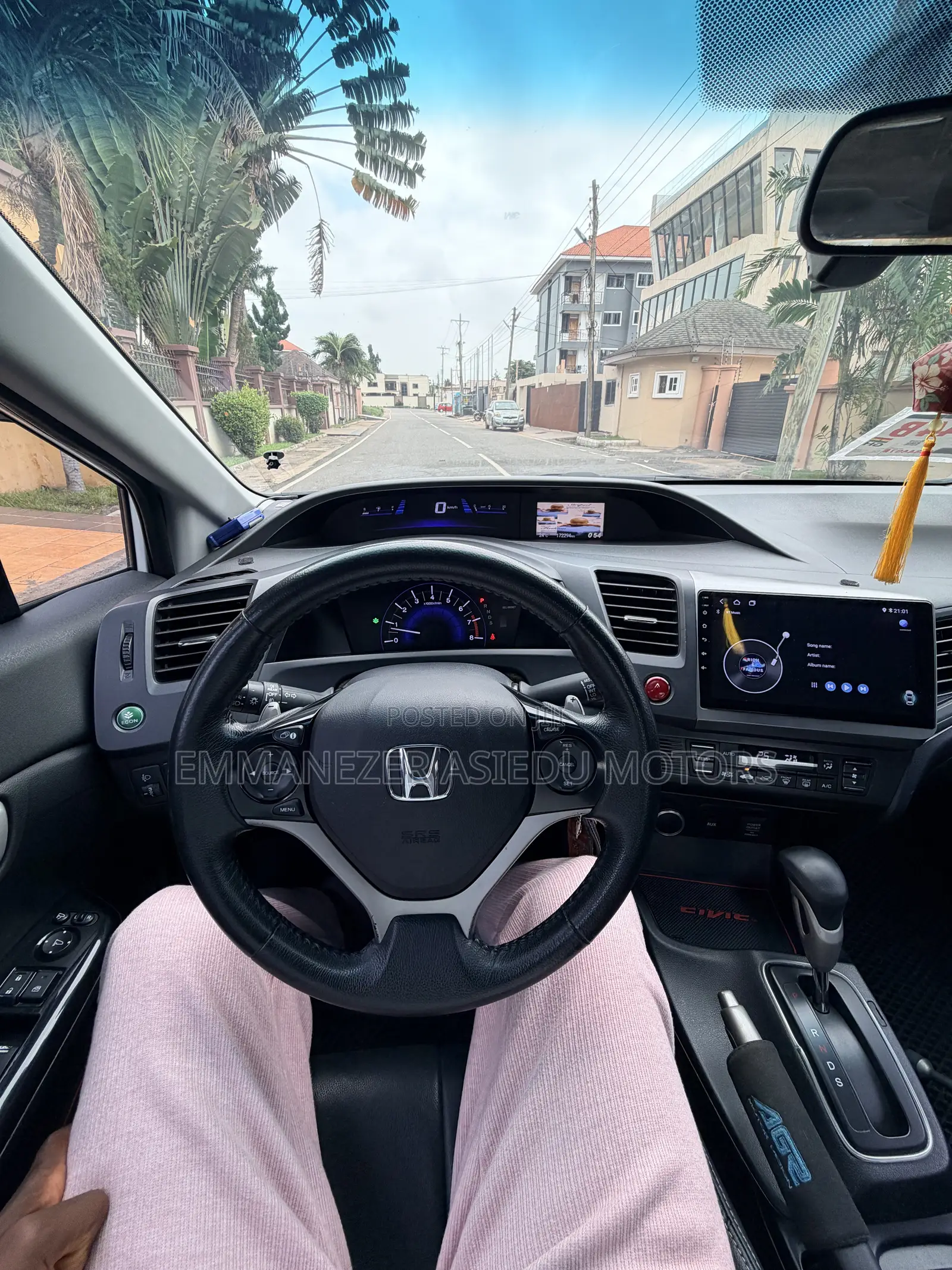 Honda Civic EX-L 4dr Sedan w/Nav (1.8L 4cyl CVT) 2014 Pearl