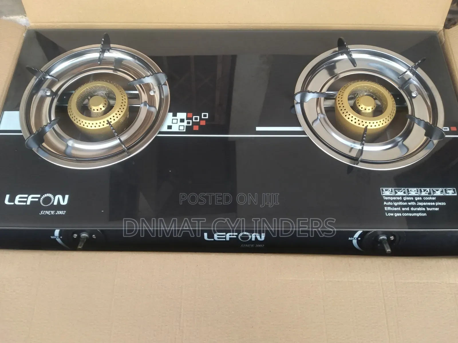 Automatic Glass 2 Burner Stove