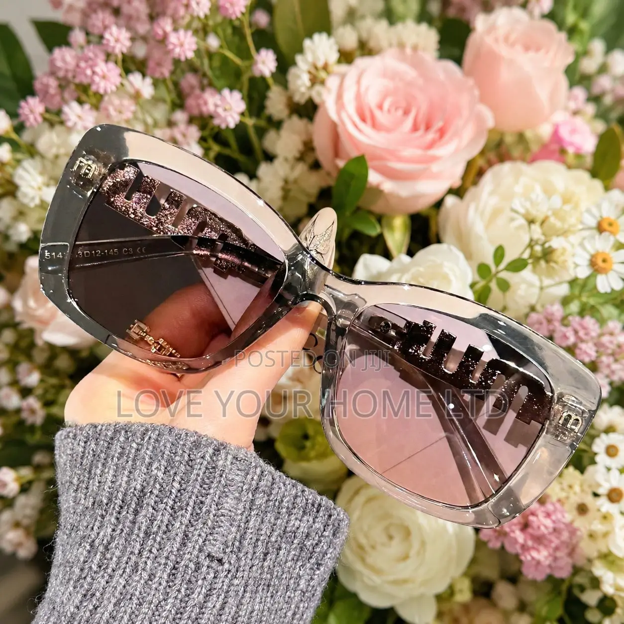 Women's Luxury Oversized Rimless Gradient Sunglasses
