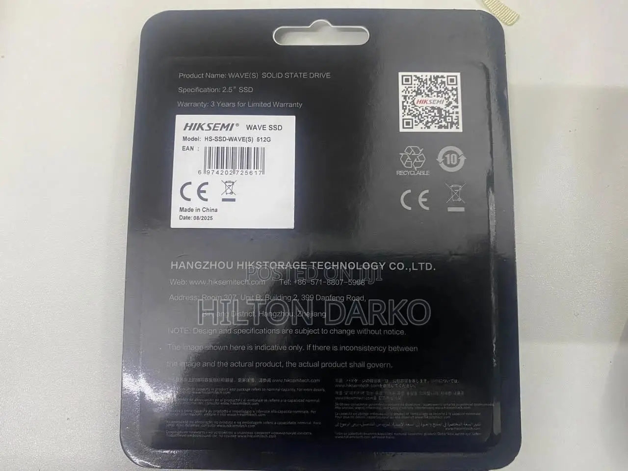 Hiksemi 512gb SSD Wave