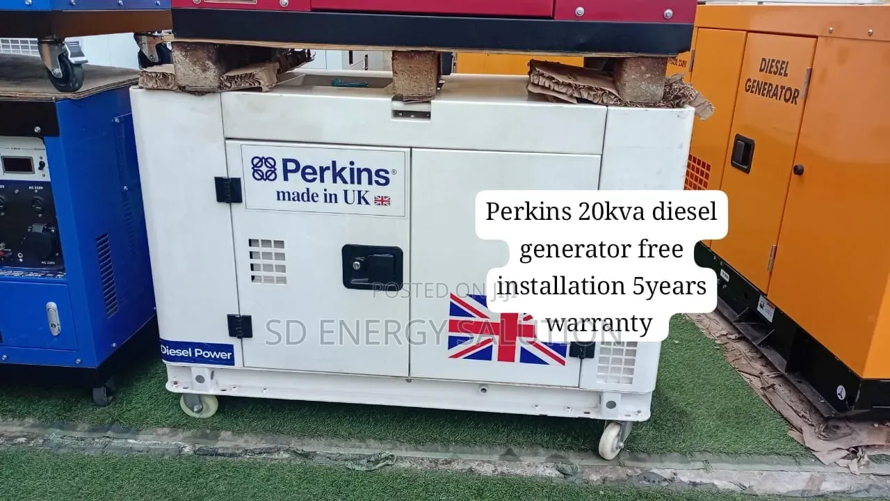 Original Perkins 20kVA Diesel Generator – Low Fuel Usage
