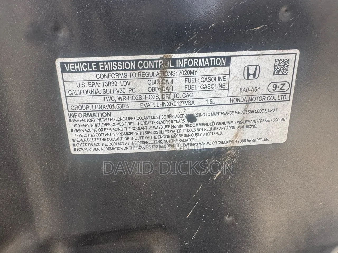 Honda Accord 2020 Black