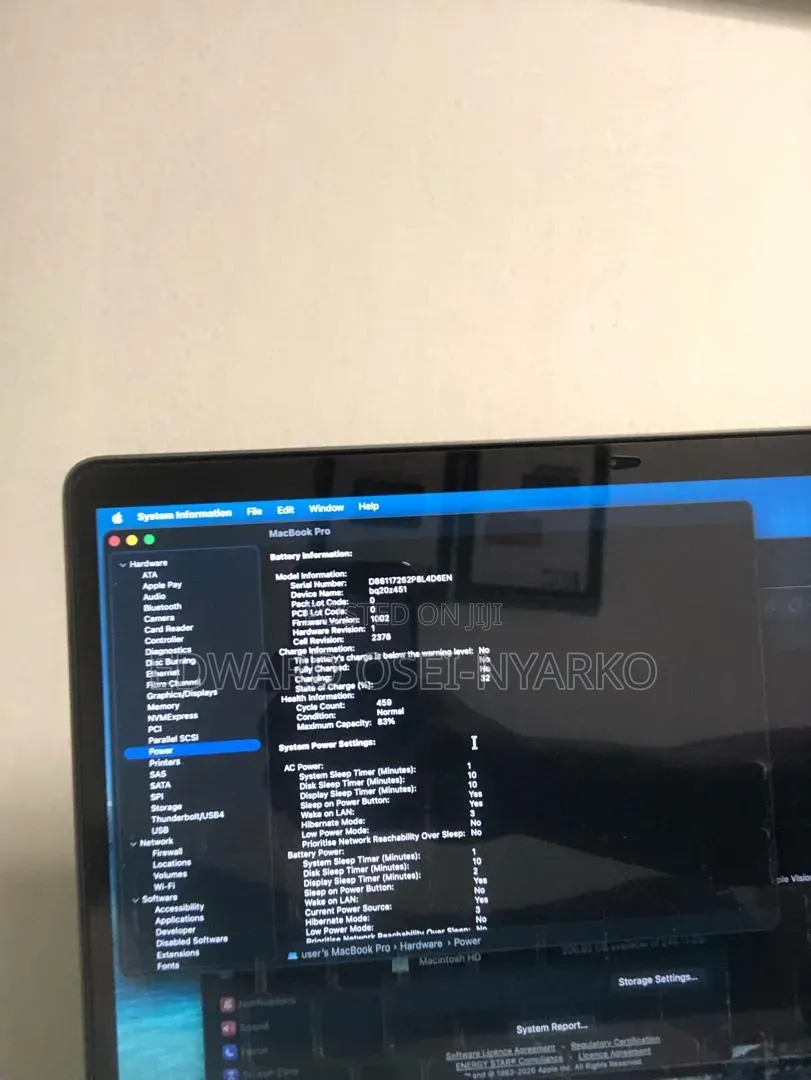 Laptop Apple MacBook Pro 2020 8GB Apple M1 Pro SSD 256GB