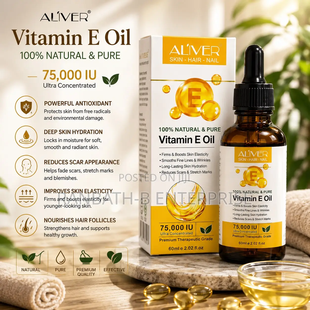 Intensive Moisturizing Vitamin E Oil