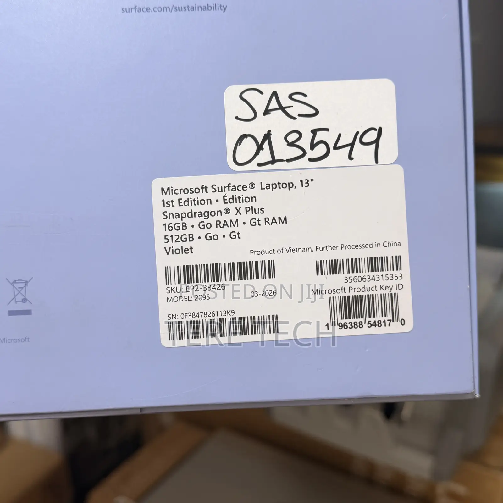 New Microsoft Surface Laptop 16GB Qualcomm Snapdragon X Plus SSD 512GB