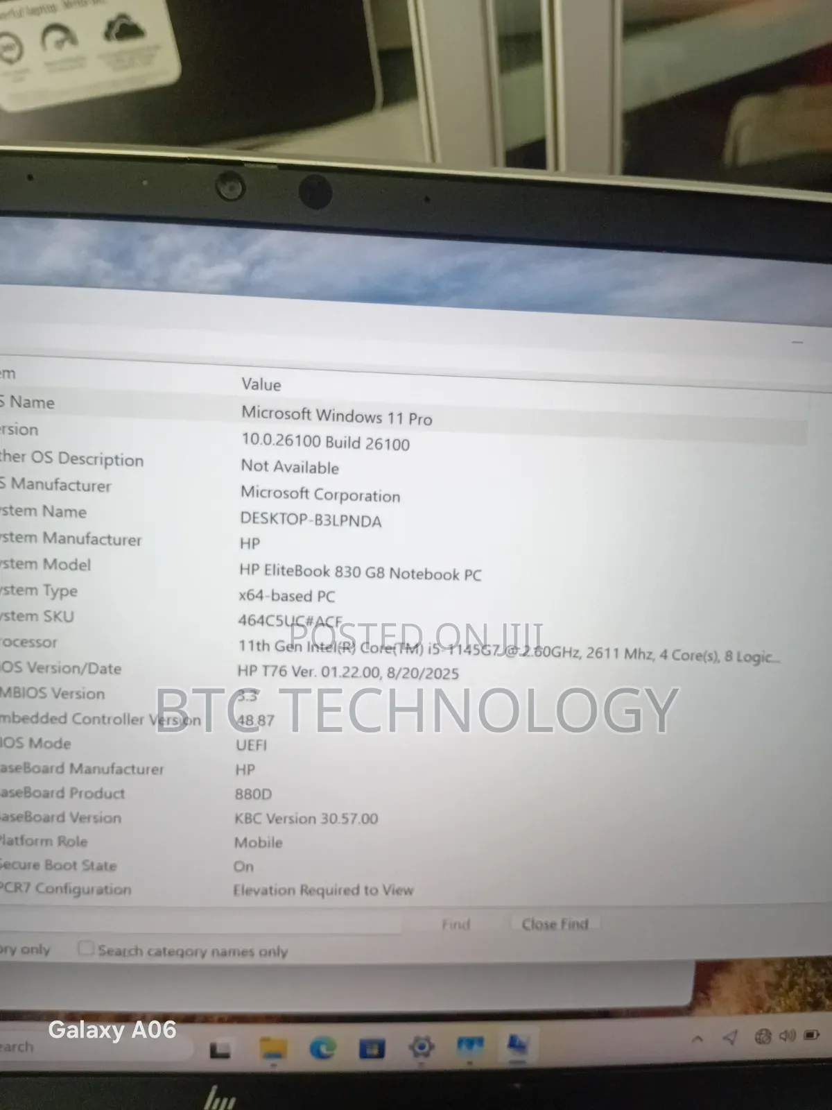 New Laptop HP EliteBook 840 G8 16GB Intel Core i5 SSD 256GB