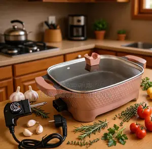 1. Electric Multi-Cooker / Electric Hot Pot - Square Non-Stick Elec