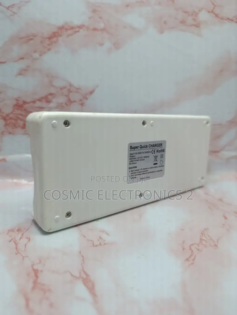 Pujimax PJ-N8006N Smart Battery Charger 8-Slot AA/AAA Ni-Mh/Ni-Cd 9V