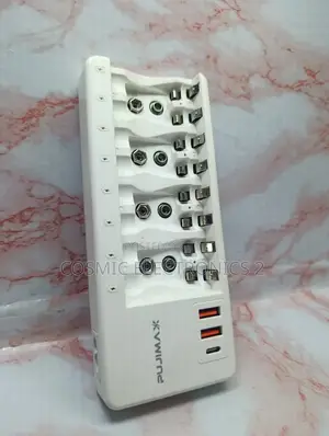 Pujimax PJ-N8006N Smart Battery Charger 8-Slot AA/AAA Ni-Mh/Ni-Cd 9V